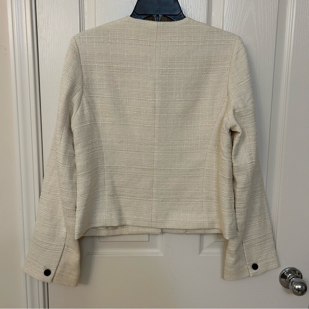 rag & bone Amaya Crop Jacket in Ivory Size 10 - Picture 9 of 9